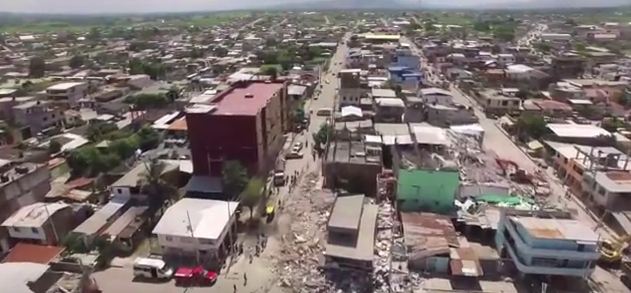 Ecuador: imágenes de aéreas de los daños en Pedernales - CDN