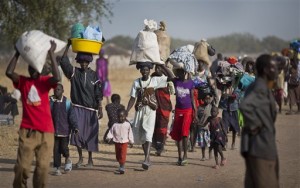 Desplazados por la guerra en Sur Sudán (AP)
