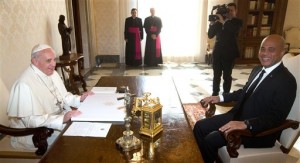 El papa Francisco se reúne con Michel Martelly (AP)