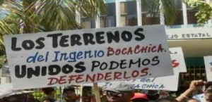 Comunitarios de Boca Chica protestan