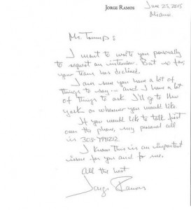 Carta Jorge Ramos