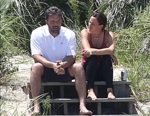 Estas son las imágenes de Ben Affleck y Jennifer Garner en las Bahamas discutiendo detalles del divorcio