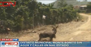 Distrito Municipal Monte Bonito sin  agua y calles en mal estado