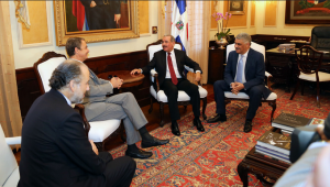 Danilo Medina recibe a ex presidente español José Luis Rodríguez Zapatero