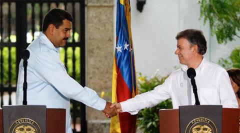 Santos y Maduro se reúnen en Quito este lunes