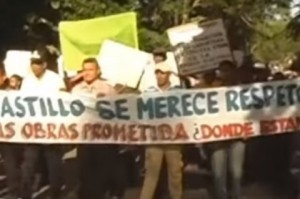 Duarte: comunitarios de Castillo marchan en demanda de reivindicaciones