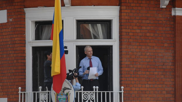 Assange cumple cuatro años refugiado en la embajada ecuatoriana en Londres