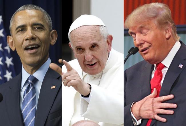 Obama, el papa Francisco y Trump, los hombres más admirados en EEUU
