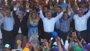 Danilo encabeza lanzamiento candidatura Sonia Mateo y aliados en Dajabón