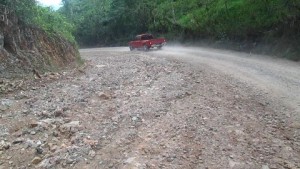 Comunitarios de Samaná que reclaman arreglo de carretera reciben comisión  del gobierno