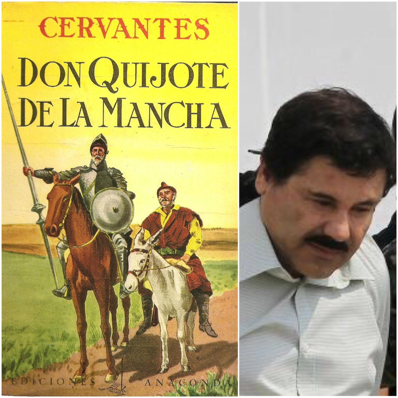 "El Chapo"recibe ejemplar del Quijote de Miguel de Cervantes para que espante la "depresión" que está sufriendo