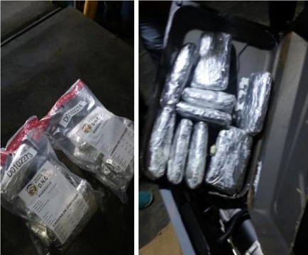 Decomisan 10 paquetes de droga procedentes de Panamá en planta eléctrica