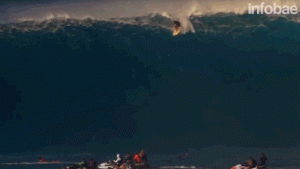 Impactante de accidente de surfing en Hawaii