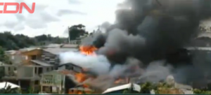 Un incendio afectó 12 viviendas en el sector El Fracatán de Villa Jagua, Santiago