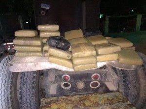 Más de 400 libras de marihuana decomisadas por Dican en Azua