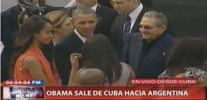 Obama sale de Cuba tras histórica visita