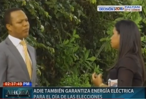 ADIE también garantiza energía eléctrica para el día de las elecciones
