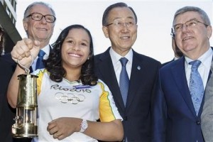 Antorcha olímpica de Río visita sede de la ONU en Ginebra