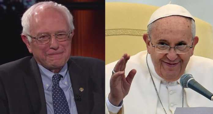 Bernie Sanders se reunió con el papa Francisco