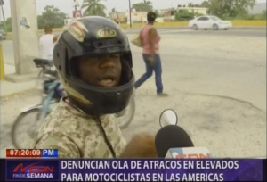Denuncian ola de atracos en elevados para motociclistas en Las Américas