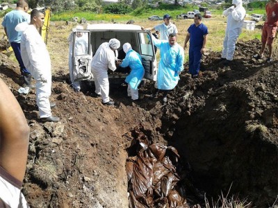 Sepultan 24 cuerpos abandonados por familiares en morgue de Honduras