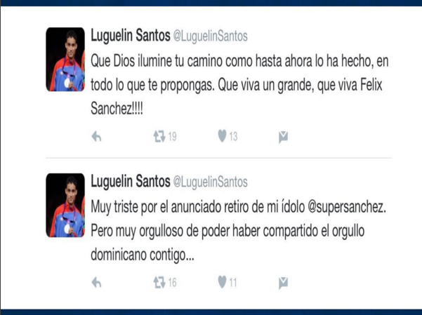 Luguelin Santos: "Muy triste por el anunciado retiro de mi ídolo Félix Sánchez”