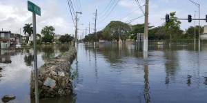 Fuertes lluvias provocan inundaciones en Puerto Rico. Foto El Nuevo Día