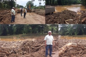 Varias comunidades quedaron incomunicadas en Cotuí tras abundantes lluvias 