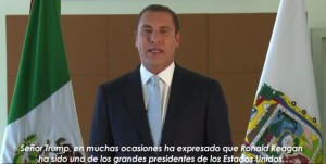 Video: Gobernador mejicano emite mensaje contra Donald Trump