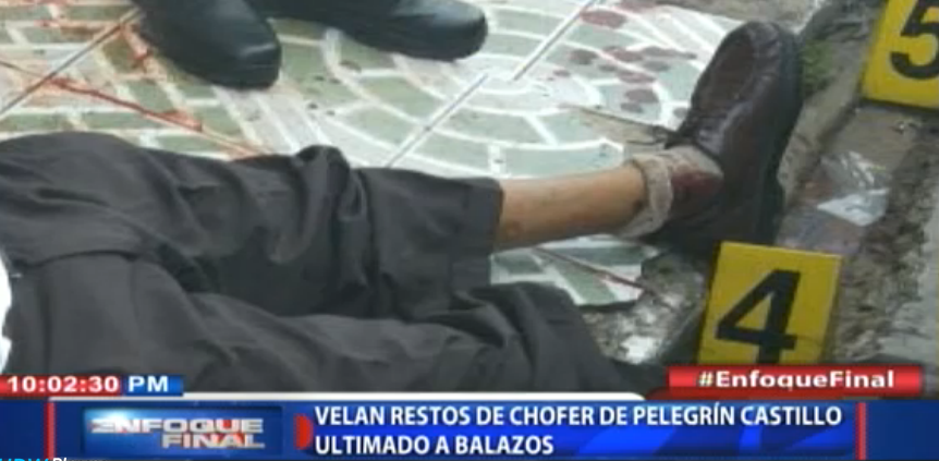 Velan restos de chofer de Pelegrín Castillo ultimado a balazos