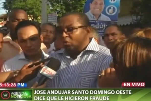 José Andújar candidato alcalde PRM dice que le hicieron fraude