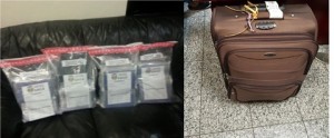 DNCD apresa dominicana que vino de Curazao con maleta llena de droga