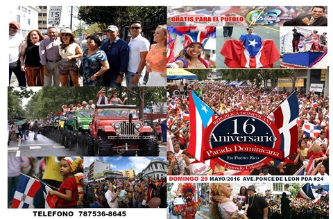 Anuncian gran desfile en Parada Dominicana en Puerto Rico 2016