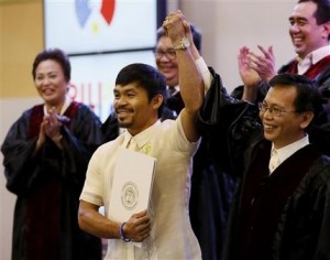Manny Pacquiao ingresa al Senado de Filipinas