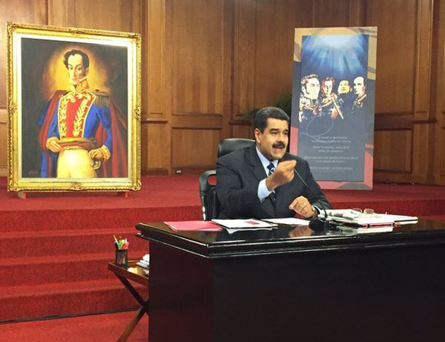 Maduro denuncia campaña para justificar intervención militar