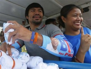 Pacquiao se perfila ganador de un puesto en el Senado de Filipinas