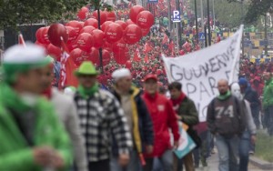 Protestas en Bélgica por reformas económicas y sociales 