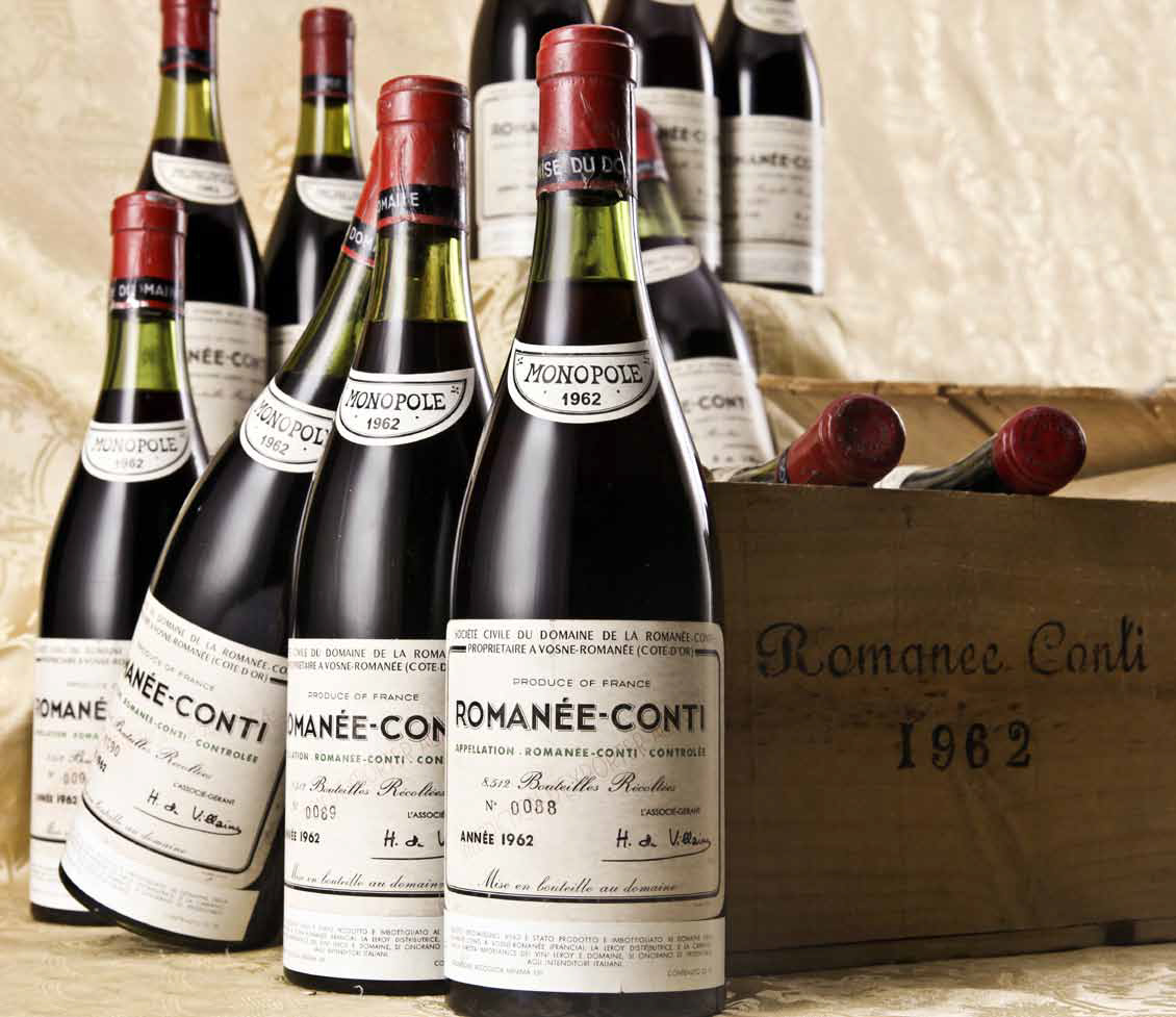 Subastan en Suiza 1.407 botellas de uno de los vinos más caros del mundo