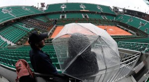 Suspenden por lluvias todos los partidos del Roland Garros