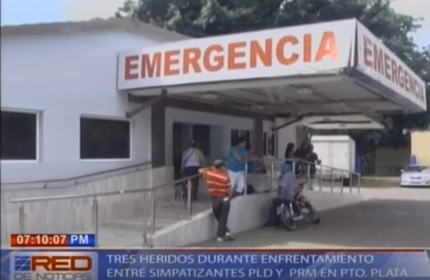 Tres heridos durante enfrentamiento entre simpatizantes PLD y PRM en Puerto Plata