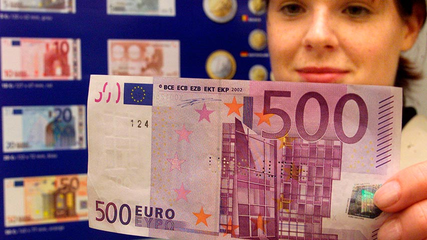 Banco Central Europeo descontinuará billete de 500 euros