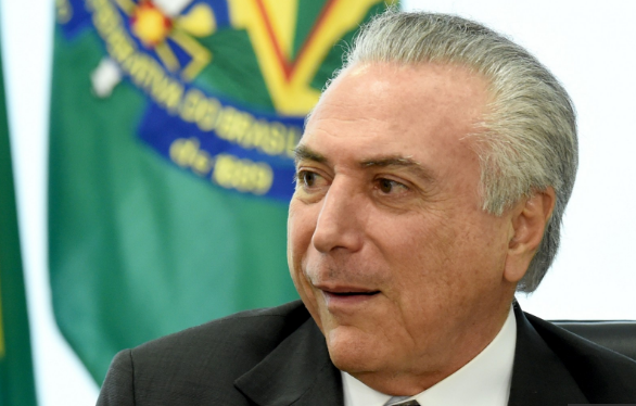 Grabación causa problemas a presidente interino de Brasil