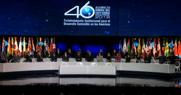 Inauguran la Cuadragésima Sexta Asamblea General de la OEA