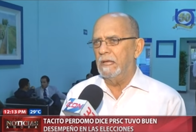 Tácito Perdomo dice PRSC tuvo buen desempeño en las elecciones