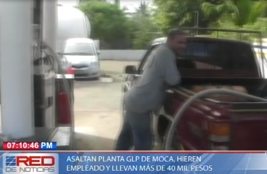 Asaltan planta GLP de Moca, hieren empleado y llevan más de 40 mil pesos