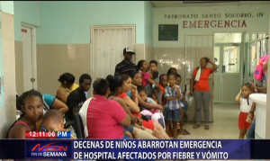 Decenas de niños abarrotan emergencia de hospital por fiebre y vómito  