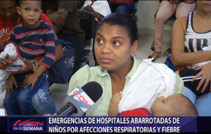 Emergencias hospitales abarrotadas de niños por afecciones respiratorias y fiebre