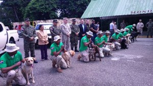 Embajada EEUU y CESFRONT instalan unidad canina en la frontera
