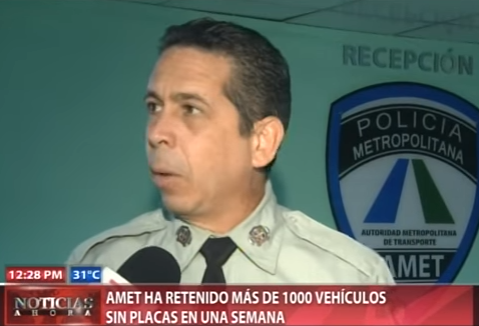 AMET señala más de mil detenciones y fiscalizaciones de vehículos sin placas