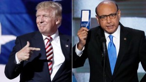 Trump ataca discurso de padre musulmán en la convención